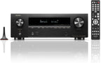Denon AVR-X1800H 7.2 Channel AV Stereo Receiver - 80W/Channel  Wireless Streaming via Built-in HEOS  WiFi  & Bluetooth  Supports Dolby Vision  HDR10+  Dynamic HDR  & Home Automation Systems