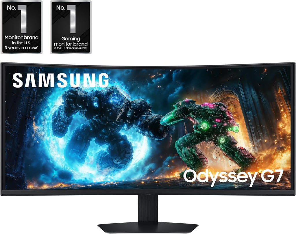 Samsung 40” Odyssey G7 (G75F) WUHD Resolution  180Hz  Curved Gaming Monitor  1ms Response Time (GtG)  VESA DisplayHDR™ 600  AMD FreeSync™ Premium Pro  LS40FG75DENXZA  2025