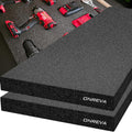 ONREVA Tool Box Foam, 2Pack 48x24x2 inch, Foam Inserts for Cases, Polyethylene Storage Sheets for Toolbox Hard Case, Tool Shadow Insert, Kaizen Organizer Sheet