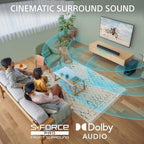 Sony HT-S400 2.1ch Soundbar with Powerful Wireless subwoofer  S-Force PRO Front Surround Sound  and Dolby Digital  Black