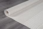 Beverly Rug Micro Loop Large Area Rug White 9x12 Modern Luxury Boho Geometric Durable Indoor Area Rugs for Living Dining Room Office Stain Resistant Non Shedding Casual Indoor Carpet White 9 x 12