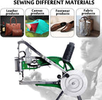 Manual Leather Sewing Machine Hand Shoe Cobbler Stitching Repair Mending Machine Patcher Dual Cotton Nylon Line Sewing Machine