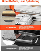 VEVOR 12 inch Vinyl Floor Cutter, 12mm Thick Laminate Flooring Cutter with Upgraded Labor-Saving Aluminum-Alloy Lever, Telescoping Support Plate, Cuts Certain Engineered Wood, LVT, VCT, SPC, LVP, WPC