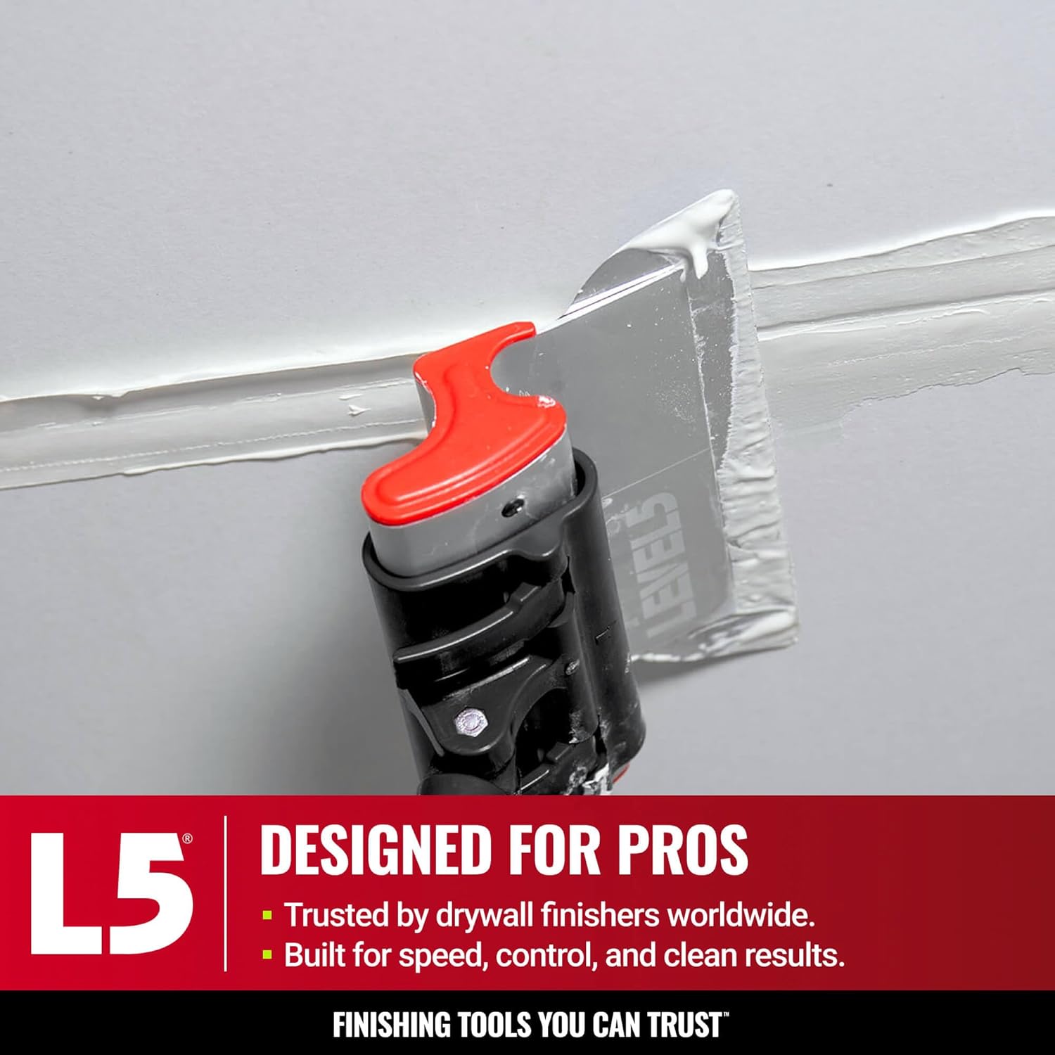 LEVEL5 24-Inch Skimming Blade | Precision 0.3mm German stainless steel blade insert (replaceable), ergonomic aluminum blade profile | 4-924