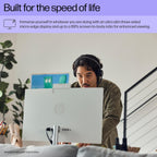 HP 24 Touchscreen All-in-One Desktop Computer for Home and School  Intel Processor  23.8" FHD Display  16GB DDR4 RAM  1TB PCIe SSD  WiFi 6  Bluetooth 5.3  Business AIO  White