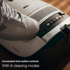 Miele Complete C3 Calima Bagged Canister Vacuum Cleaner with Turbobrush floorhead, Suitable for Low-Medium Pile Carpet and Hard Floors, in Curry Yellow