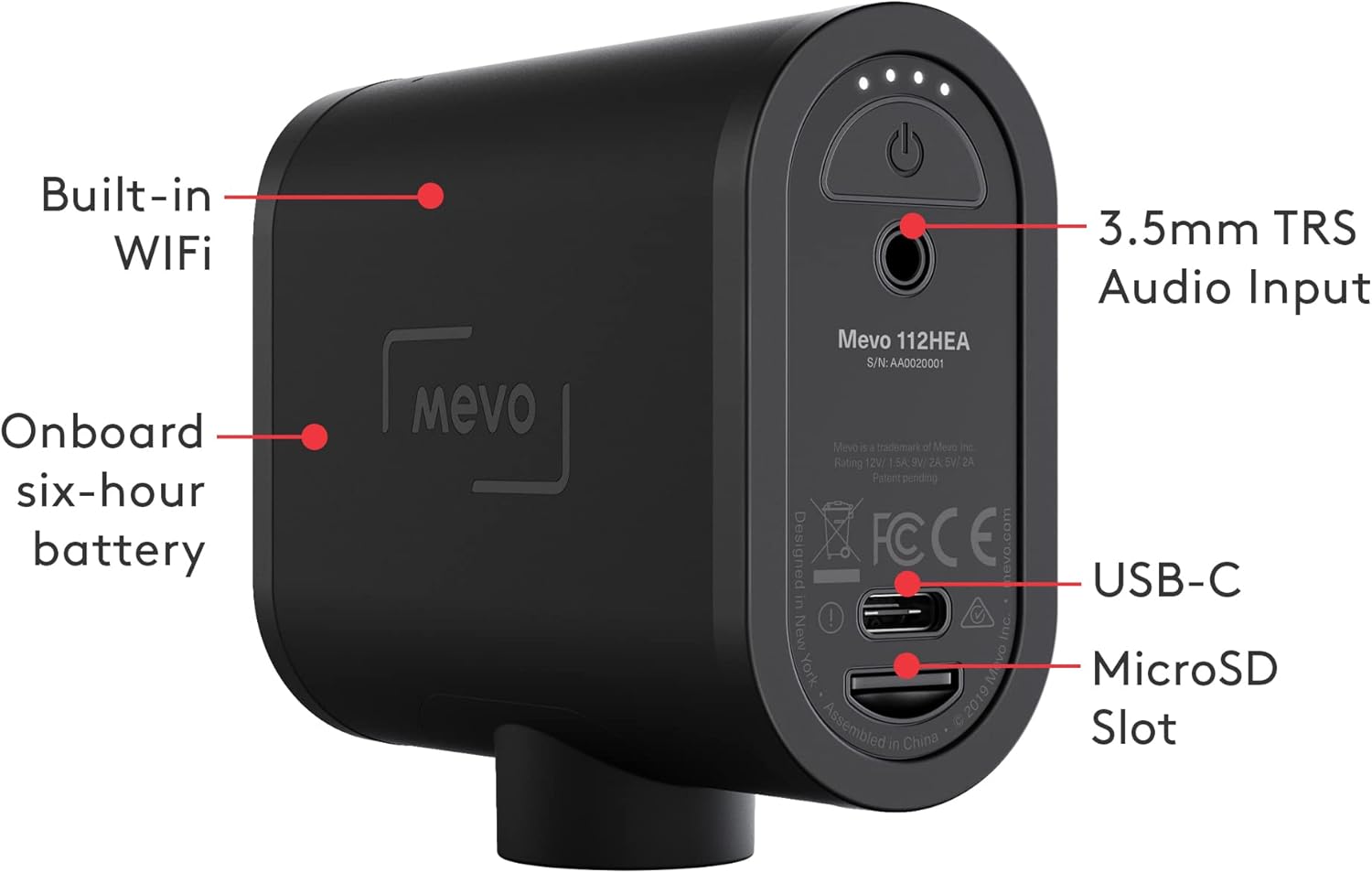 Logitech for Creators Mevo Start 3-Pack Wireless Live Streaming Cameras  for Multi-Camera HD Video App Control and Stream via Smartphone or Wi-Fi