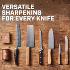 The Original Tumbler Rolling Knife Sharpener™ - Knife Sharpening Made Easy - Knife Sharpener Tool for Kitchen, Outdoor & Utility Knives - 15 & 20° Angles - Ultimate Gift for Father's Day