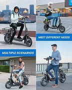 URBANMAX C1 Electric Scooter with Seat, 450W Powerful Motor up to 22 Miles Range