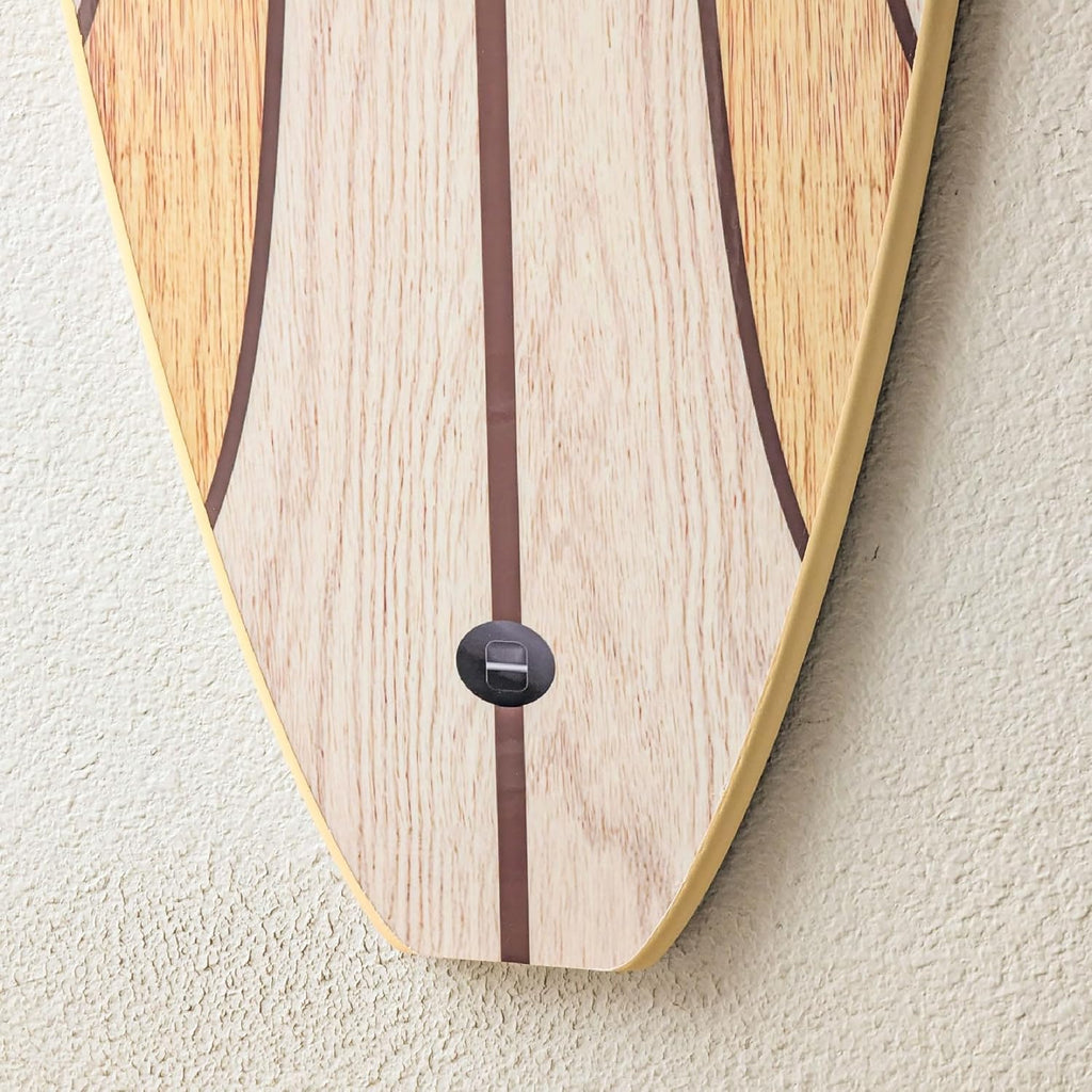 Surfboard Longboard Wall Decoration Décor - Hangs Vertical or Horizontal – Glossy Surface Like a Real Surfboard – Beach House, Coastal Living, Tropical Beach Theme – 66 inches Long