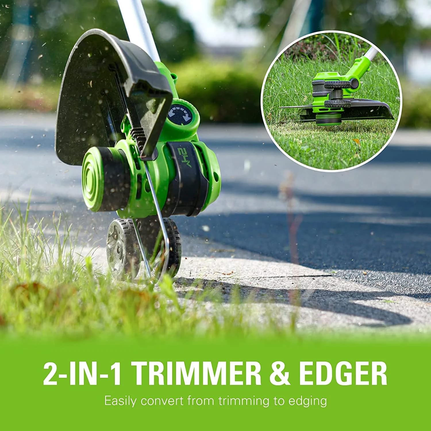 Greenworks 48V (24V x 2) 20" Cordless Battery Mower  12" String Trimmer/Edger  & 320 CFM Blower Combo Kit w/ (2) 4.0Ah Batteries  (1) 2.0Ah Battery & Chargers