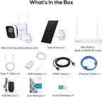 Kittyhok Solar Home Security Camera System  4pcs 2k Ultra Solar Security Cameras Wireless Outdoor  Smart Human Detection  Spotlight  Forever Power  10CH NVR  60 Days Local Storage  0 Monthly Fee