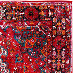 SAFAVIEH Vintage Hamadan Collection Area Rug - 8' x 10', Red & Multi, Oriental Traditional Persian Design, Non-Shedding & Easy Care, Ideal for High Traffic Areas in Living Room, Bedroom (VTH222A)