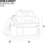 Carhartt Onsite Tool Bag, Durable Water-Resistant, Tool Storage Bag, Heavyweight w/Molded Base, 16-Inch, Carhartt Brown