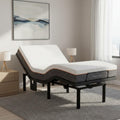 Marsail MS01 Queen Adjustable Bed Set with 6-Inch Gel Memory Foam Mattress,Includes Adjustable Bed Base Featuring Wireless Remote Control, Under-Bed Nightlight, and 4 Height Options