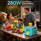 Shaved Ice & Slushie Machine No Ice Needed, Sugar Free Slushy Machine, 60S Making Shaved Ice, Slushie, Margaritas, Auto Clean, LED Display, 280W Frozen Drink Maker for Home, Party, Outdoor Use