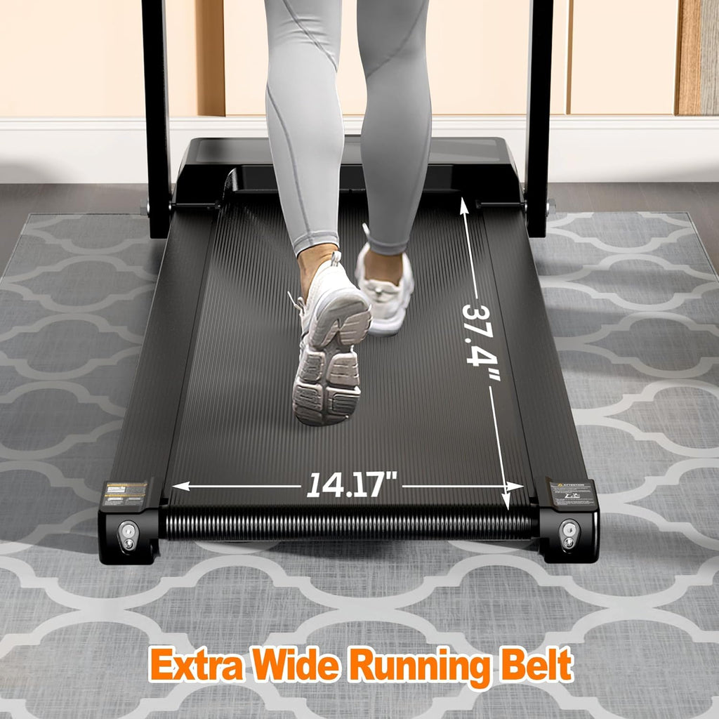 Walking Pad for Home, 10% Incline, Under Desk Treadmill, 0.5-4.0 MPH Speed, 300 LBS Weight Capacity, Bluetooth APP Control, Portable Under Desk Treadmill with Remote Control