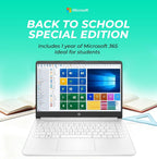 HP Ultrabook Laptop with Copilot AI & Office 365 • Intel High Performance CPU • 32GB RAM • 2.1TB Storage (1.1TB SSD and 1TB OneDrive) • Windows 11 w/o Earbuds