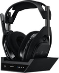 Logitech G Astro A50 X Omni-Platform Wireless Gaming Headset + Base Station for PS5  Xbox  PC PLAYSYNC Video & Audio Switcher  HDMI 2.1 4K 120Hz  24hr Battery  2.4GHz & BT-Black (Renewed)