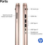 HP 14" Laptop Thin and Light for 2026 Student Business with Office Suite  Copilot AI  Intel CPU Up to 2.8GHz  16GB RAM  628GB Storage (128GB SSD+500GB Ext)  WiFi 6  Win 11 Pro  MarxsolAddon  Rosegold