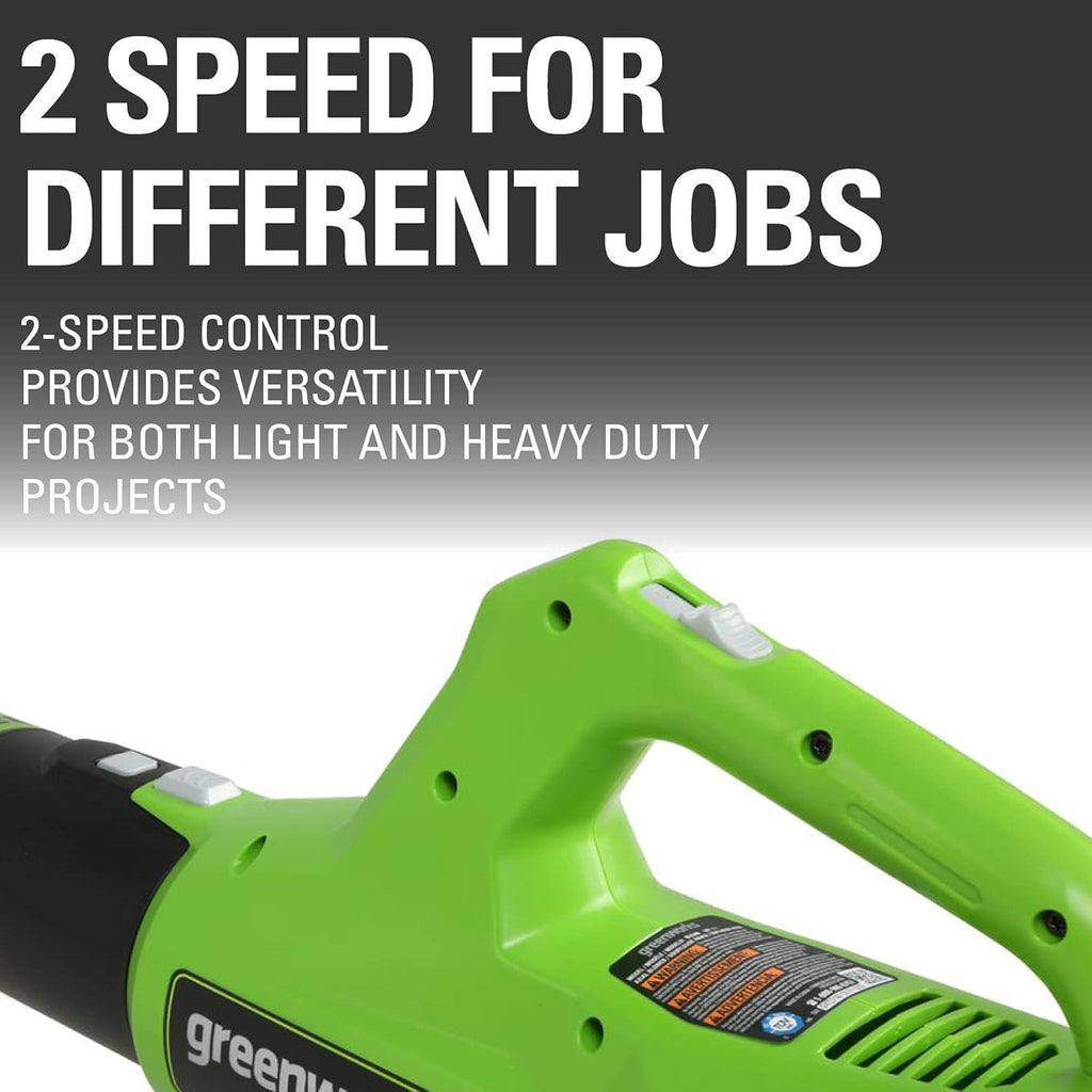 Greenworks 48V (24V x 2) 21" Cordless Battery Self-Propelled Mower & 320 CFM Blower Combo Kit w/ (2) 5.0Ah USB Batteries  (1) 2.0Ah Batter & Chargers