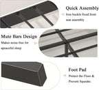 King Size Bed Frame,Upholstered Platform Bed Frame King Size with Vertical Channel Tufted Wingback Headboard/Charging Station/LED Light,Heavy Duty Metal Slats,No Box Spring Needed,Easy Assembly,Beige