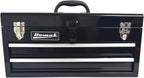 Homak 2 Drawer Ball Bearing Toolbox Chest, Black, 20 Inches