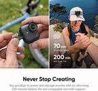 Insta360 GO Ultra Creator Bundle - Small 4K Vlogging Camera  Hands-Free  POV Cam  1/1.28" Sensor  53g Lightweight  156° FOV  200 Min Battery Life  Magnetic Wearable Action Camera for Sports  YouTube