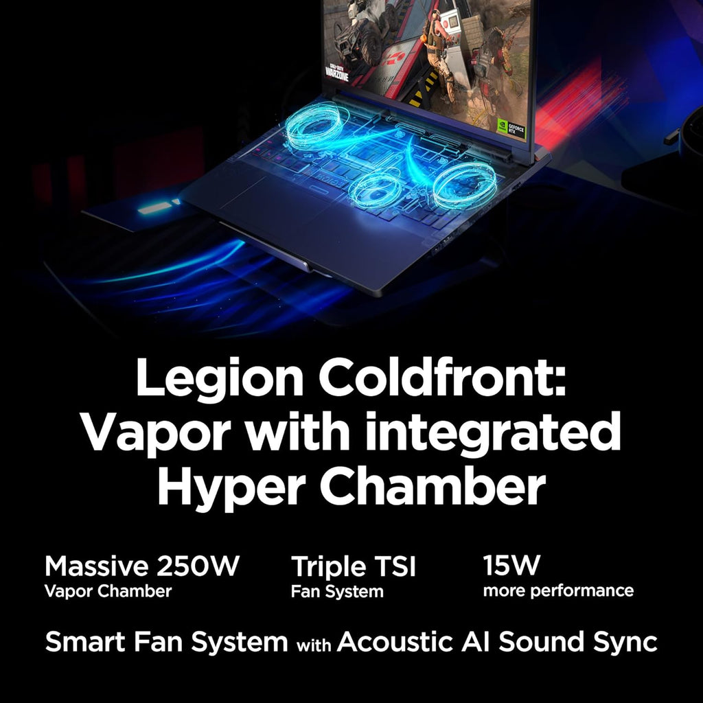 Lenovo Legion Pro 7i – AI-Powered Gaming Laptop – Intel® Core Ultra 7 255HX – 16" WQXGA PureSight OLED Display – 240Hz – NVIDIA® GeForce RTX™ 5070 Ti – 32GB Memory – 2TB Storage – PC GamePass