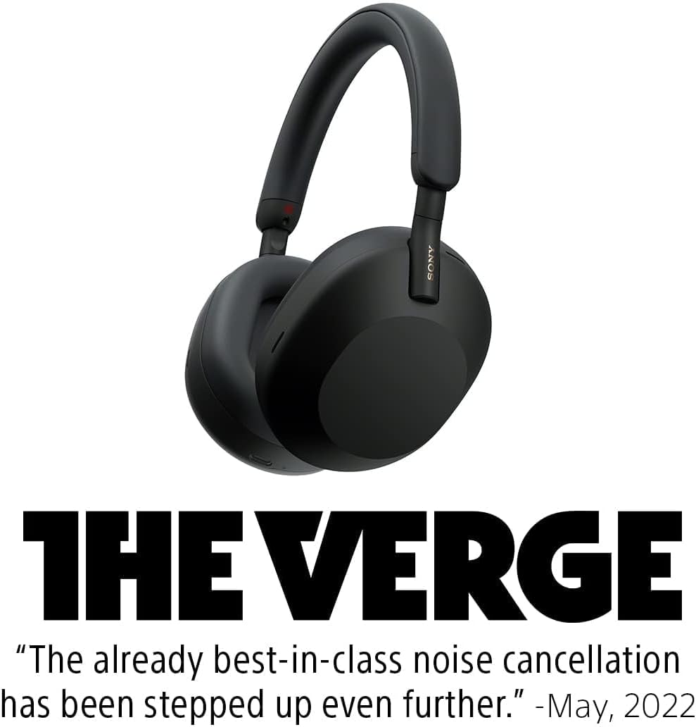 Sony WH-1000XM5 Premium Noise Canceling Headphones (Black) with Free WF-C700N Truly Wireless Noise Canceling Earbuds (Black)