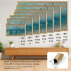 Pale Gold Prismatic 55" Alloy Deco TV Frame - Compatible ONLY with Samsung The Frame TVs (Fits 2021-2026  LS03A  LS03B  LS03C  LS03D  LS03FA)