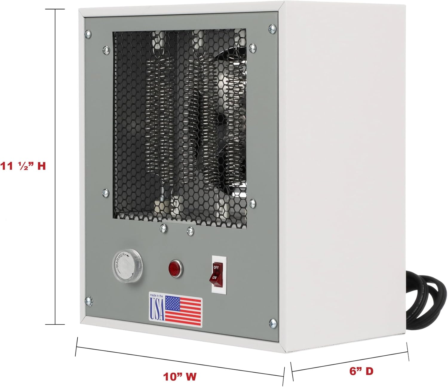 TPI 150TS Series, Portable Electric Space Heater for Office & Shop — 120V Heavy Duty Heater for Indoor Rooms & Garage, Tan