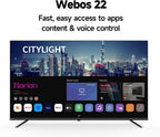 HORION 55 inch Smart TV, 4K UHD LED TV with WebOS 22, Ultra Slim Television with Mega Contrast, HDR10, Dolby Audio - Streaming Live, Bluetooth, Hdmi, WiFi ((P6D Series)