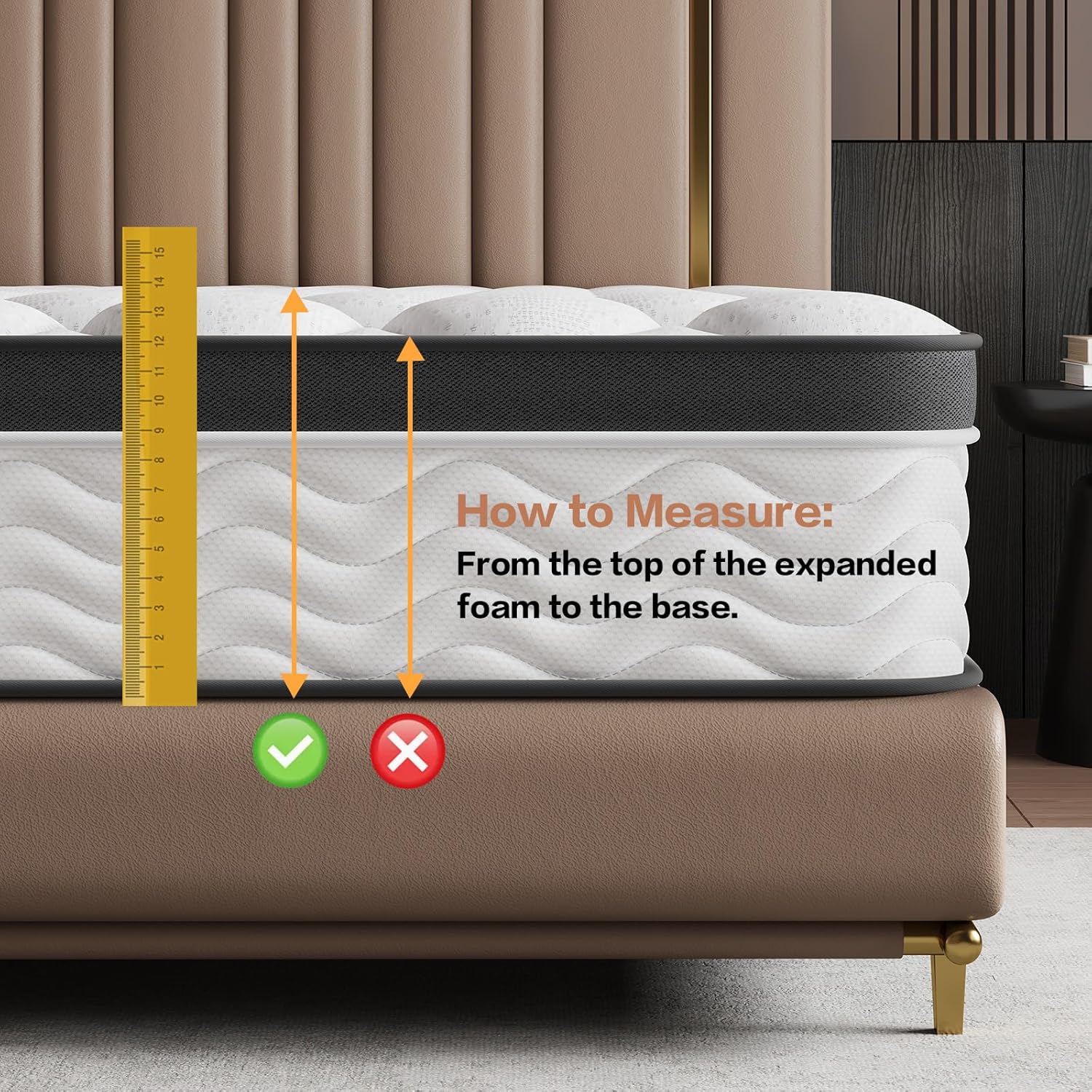 Queen Mattress,14 Inch Queen Size Mattresses in a Box, Memory Foam Mattress for Pressure Relief & Cool Sleep,CertiPUR-US Certified,Safe Foams & Fabric,Non-Fiberglass,Medium Firm,80" x 60"