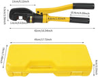 Hydraulic Rebar Pliers - Portable Hydraulic Rebar Cutter for Concrete Construction - Cuts 1/4" to 7/8" / 4mm to 22mm - 12ton - Handheld Cutting Tool With Box