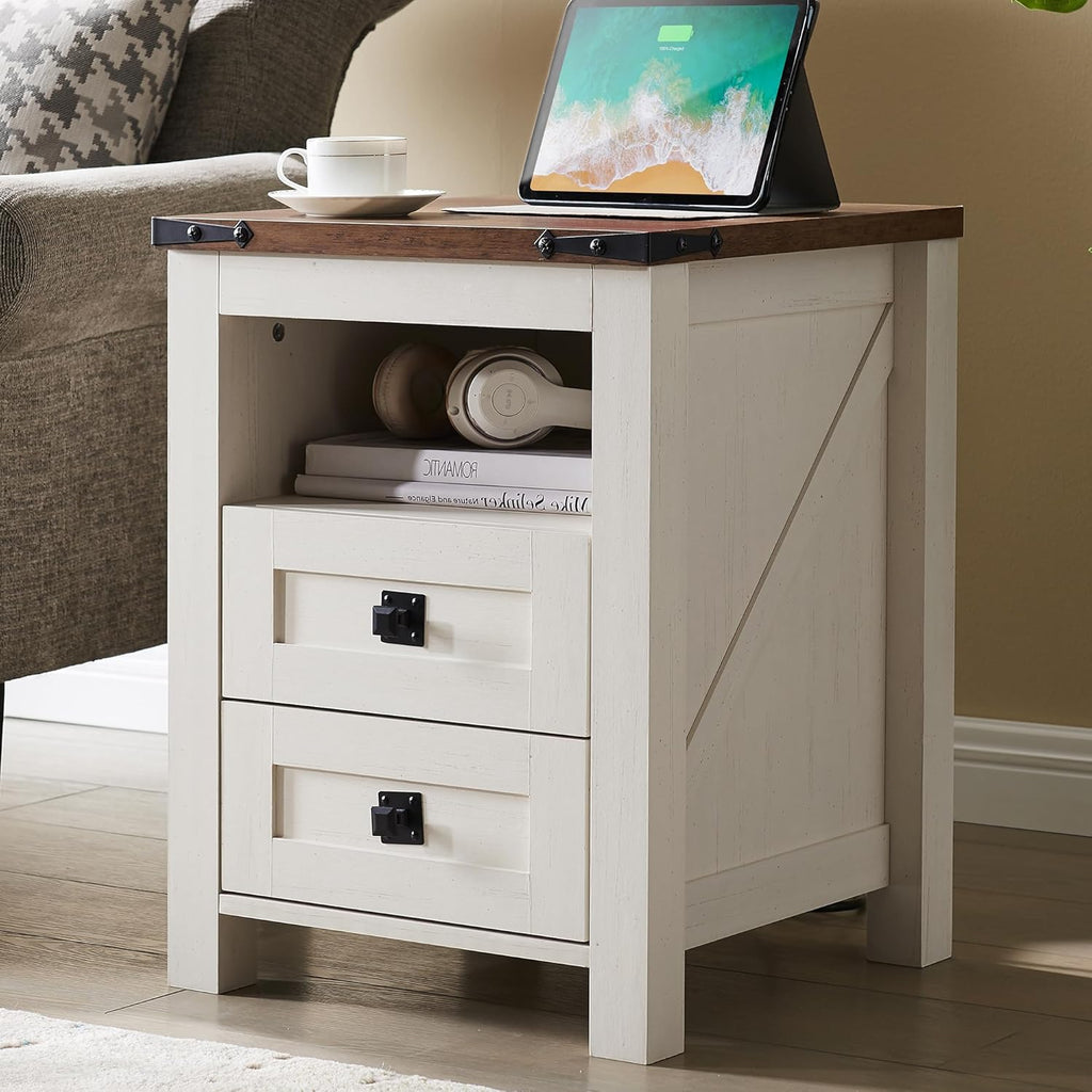 T4TREAM Farmhouse Nightstand