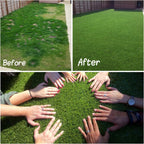 Artificial Grass Turf  10ft x 10ft 0.4" Pile Height  Indoor Outdoor Fake Astroturf Rug Carpet Mat for Balcony Decor Backyard Patio Backdrop Fence Wall Decorations Dogs
