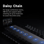 Horion HM-5U Conference Speaker and Microphone with AI, Bluetooth Speakermic for Conference Calls, 8 Mics, 32kHz, 26ft Voice Pickup, 8 Speakerphones Daisy-Chained, Works with Zoom/Microsoft/Teams