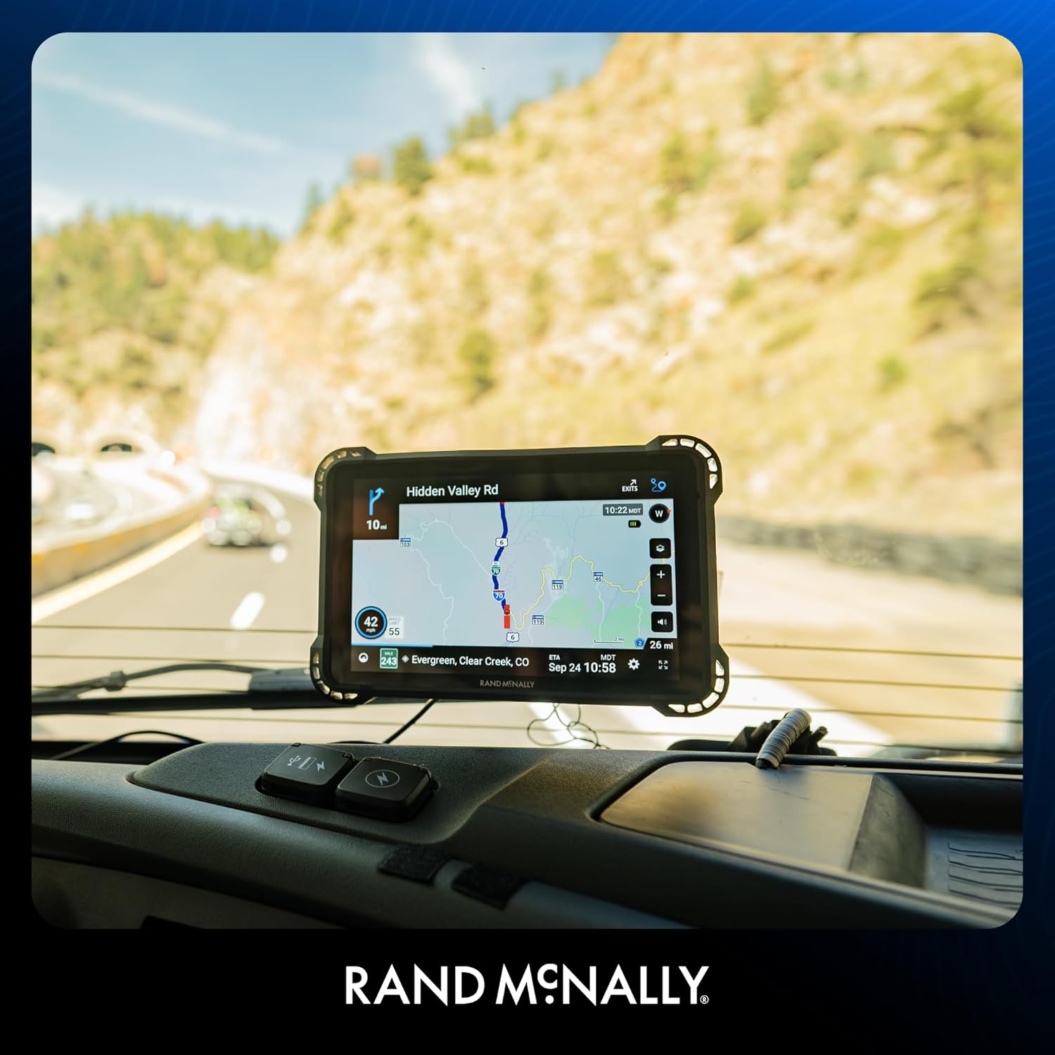Rand McNally RANDTAB7 7-inch GPS Truck Navigator with Industry's Best Custom Trucking Routes  Rand Navigation 2.0 with 2025 Maps