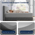 Avenco King Size Mattress 12 Inch,King Mattress Medium Firm in a Box for Refresh Sleep & Pressure Relief,CertiPUR-US Certified Foam Colchones
