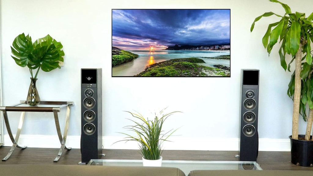 Rockville TM150B Powered Home Theater Tower Speaker System  Black  1000W  10" Subwoofers  Bluetooth  USB/SD Playback  FM Radio  Remote Control  Karaoke Ready  Perfect for Home Entertainment