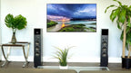 Rockville TM150B Powered Home Theater Tower Speaker System  Black  1000W  10" Subwoofers  Bluetooth  USB/SD Playback  FM Radio  Remote Control  Karaoke Ready  Perfect for Home Entertainment