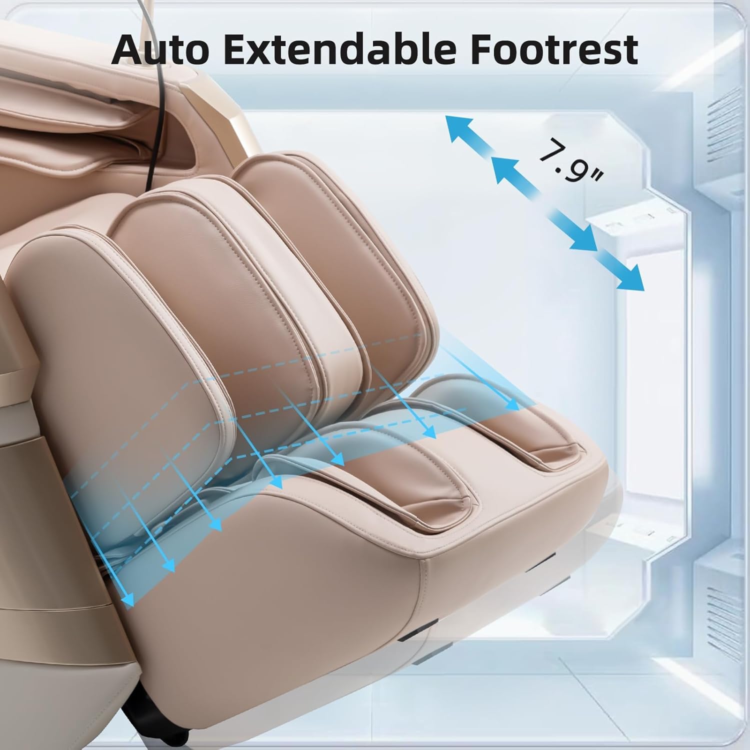 MassaMAX MT339 4D Massage Chair, Full Body Recliner with Auto Footrest, Zero Gravity, OTA Cloud Tech, SL Track, Deep Yoga Stretch, 27 Modes, APP, AI Control, and Heating (Golden)