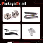 AUCERAMIC Timing Chain Kit With Intake & Exhaust CVVT Gear Sprocket Fit for Hyundai Elantra 2014-2016,Kia Soul 2014-2019, 2.0L G4NA G4NC, Replace# 24321-2E200 24350-2E201