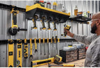 DEWALT Tool Organizer, Power Tool Storage Shelf, Hold up to 5 Tools, 100lb Capacity, DEWALT Workshop Storage System Compatible (DWST82822)