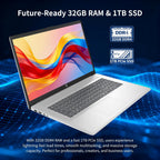 HP 17 inch Touchscreen Laptop Computer  32GB RAM  1TB SSD  17.3" HD+ Touch  Intel 10 Core i7 1355U  Backlit Keyboard  Copilot AI  Wi-Fi 6  Windows 11 Pro  Long Battery Life  Laptop for Business