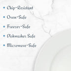 Mikasa Delray 40-Piece Bone China Dinnerware Set, White Round Dishes for 8 - Dinner Plates, Salad Plates, Cereal Bowls, Fruit Bowls and Mugs
