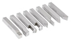 Accusize Industrial Tools 1/2'' 8 Pcs Hss Tool Bit Set, Pre-Ground for Turning and Facing Work, 2662-2004