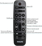 PHILIPS FX10 Bluetooth Stereo System for Home with CD Player   MP3  USB  FM Radio  Bass Reflex Speaker  230 W  Remote Control Included