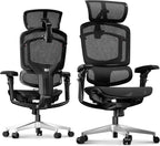 FLEXISPOT ErgoX-PRO Ergonomic Office Chair Black – AeroWeave 5.0 Mesh Seat, 5D Lumbar, 7D Armrests, 4D Headrest, 551LBS Capacity – Office, Gaming, Home
